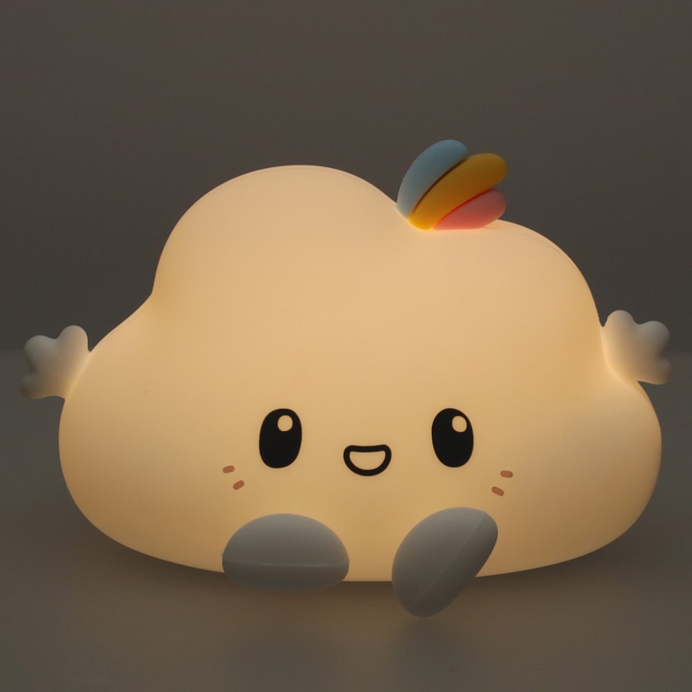 Kid's Silicone LED RGB Light Night Lamp, Cloud (1)