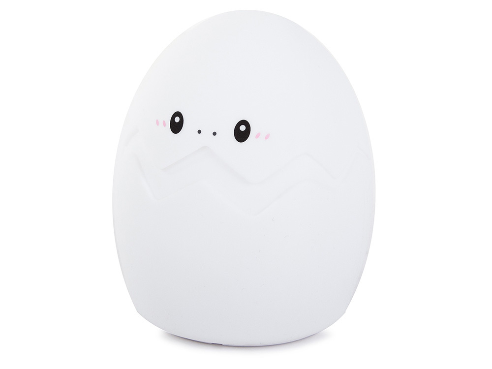 Battery Operated Kid's Silicone LED RGB Light Night Lamp, Egg (0)