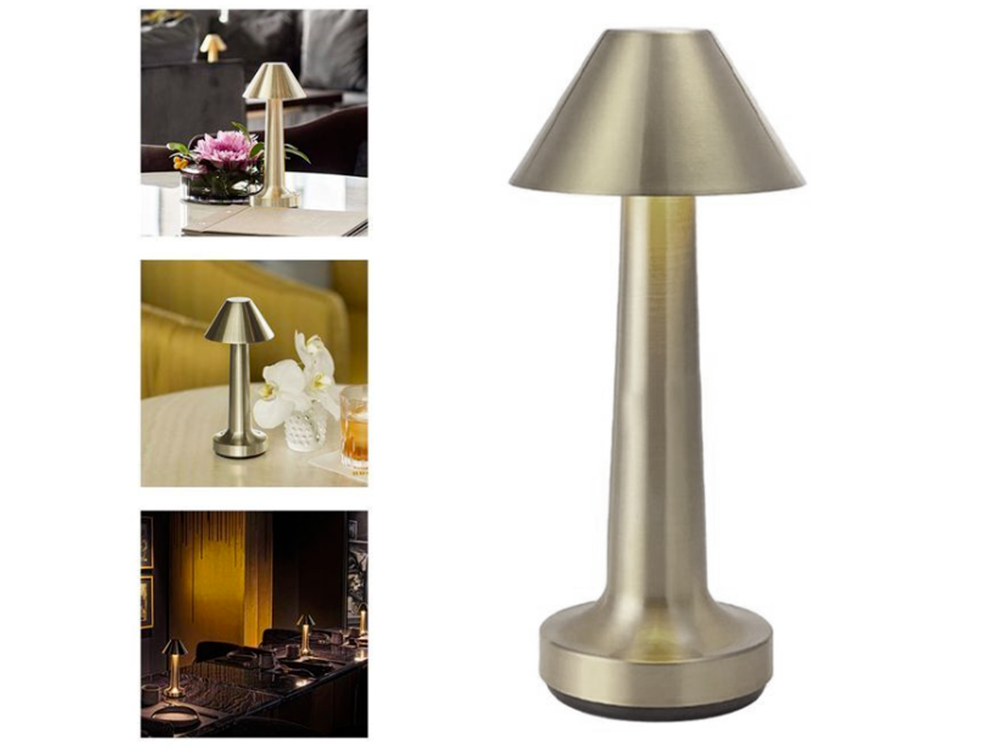 Bedroom Night Light Wireless Table Lamp, Silver color (2)