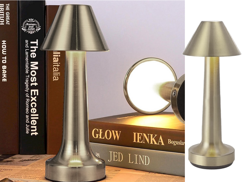 Bedroom Night Light Wireless Table Lamp, Silver color (9)