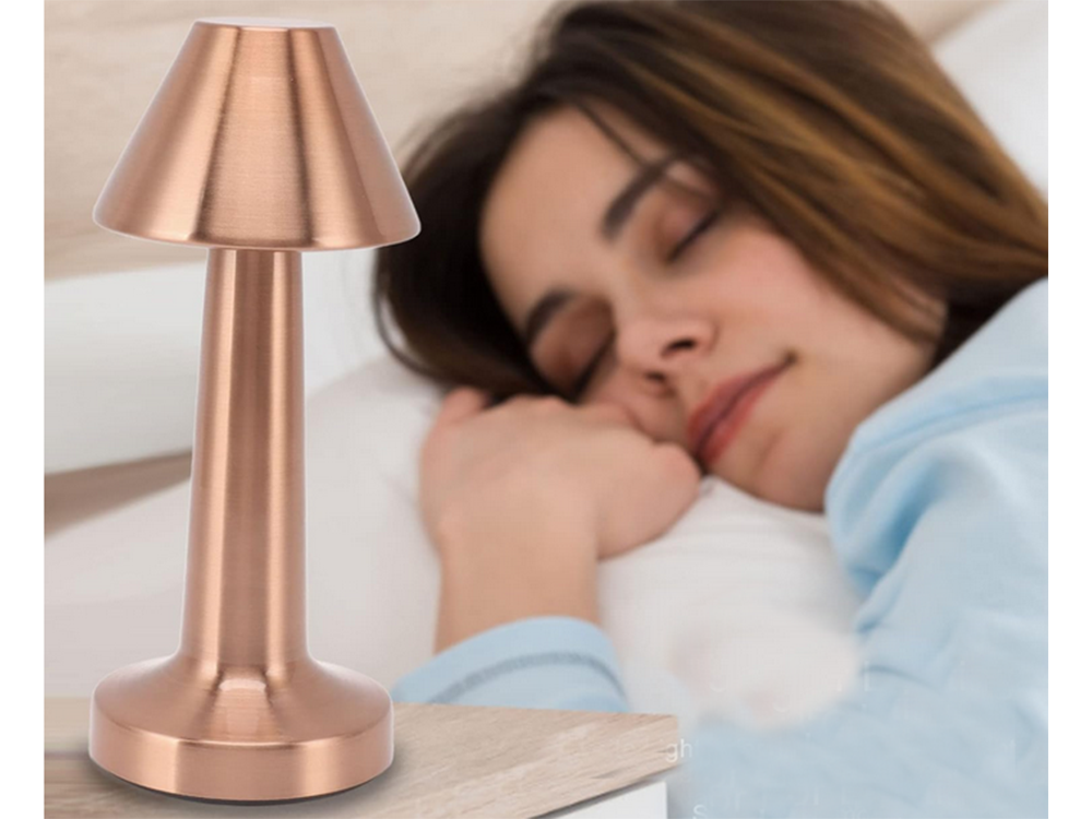 Bedroom Night Light Wireless Table Lamp, Copper color (8)