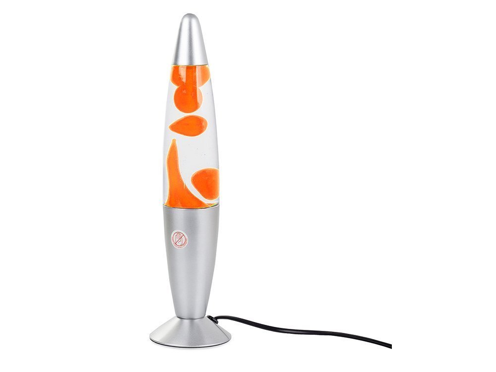 Nightlight Decorative Lamp Lava, Silver-Orange (3)