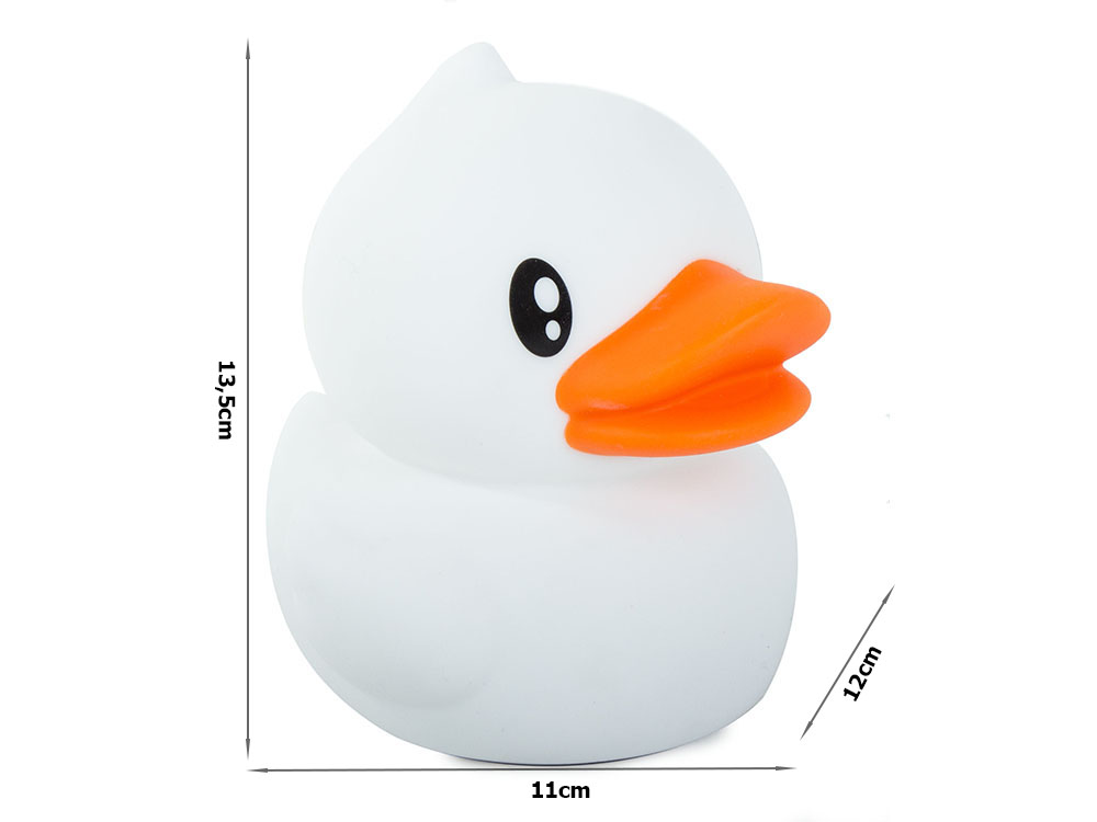 USB Charging Kids Silicone LED RGB Light Bedside Night Lamp, Duck (0)