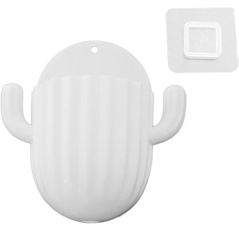 Toothbrush Holder, Universal Wall Holder for Toothbrushes, White