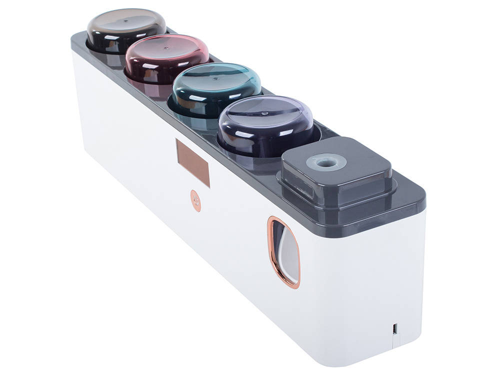 Wall-Mounted Toothbrush Holder with UV Sterilizer & Toothpaste Dispenser (2)