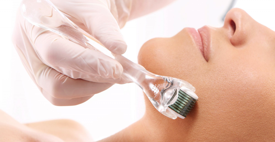 Derma Roller Face and Body Massager Needle Mesotherapy 1mm, Rose Gold (0)