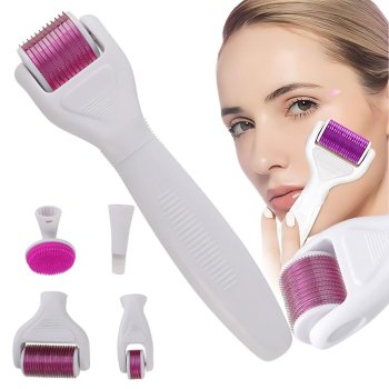 Derma Roller 6 in 1 Microneedling Kit for Face, Neck, and Body