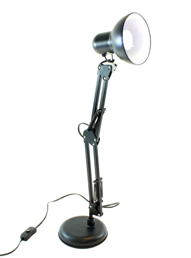 Adjustable Desk Lamp Folding Reading Night Table Lamp E27, Black (7)