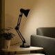 Adjustable Desk Lamp Folding Reading Night Table Lamp E27, Black
