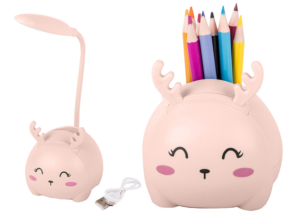 Kids LED Night Lamp Desk Lamp Reading Light, Pink (6)