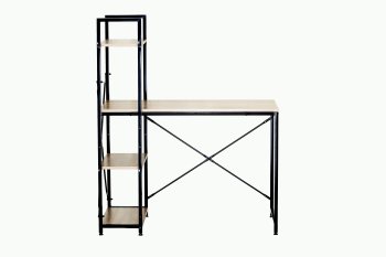 Computer Desk with Shelves for Home Office Study 100x52 cm