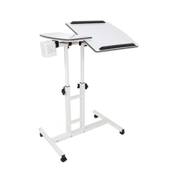 Laptop shelf table on wheels