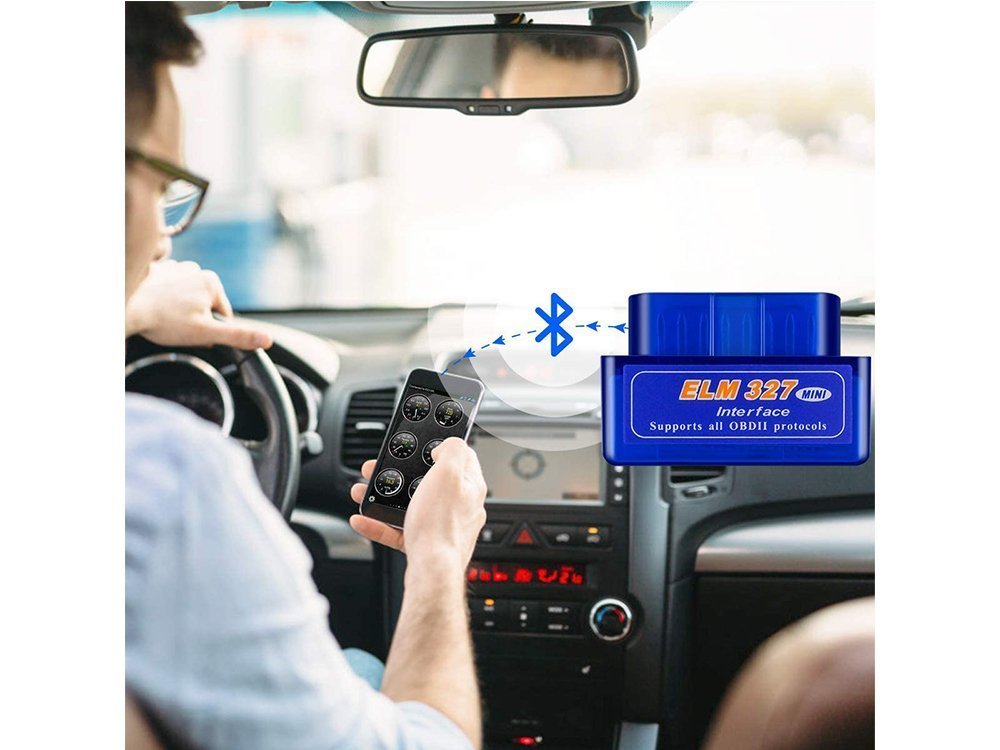 Bluetooth Car Diagnostics Tool Scanner Device Code Reader ELM327 OBD2 OBDII v2.1 (0)