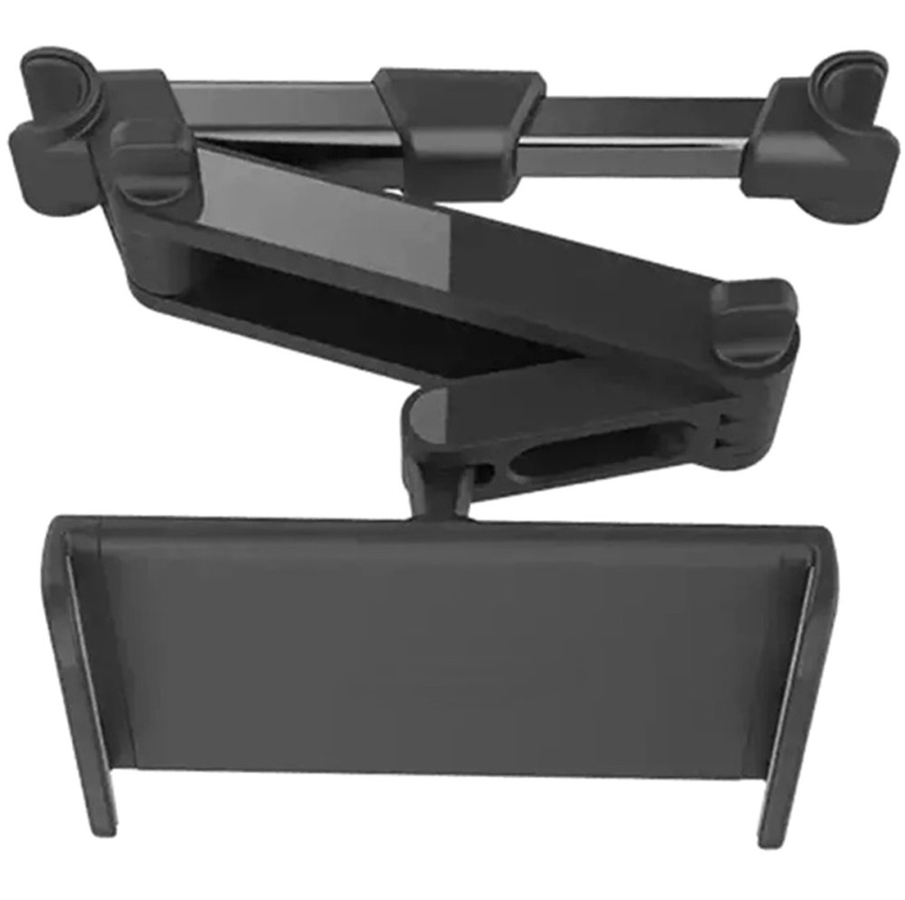 Car Headrest Mount for Tablet and Phone, Black (1)