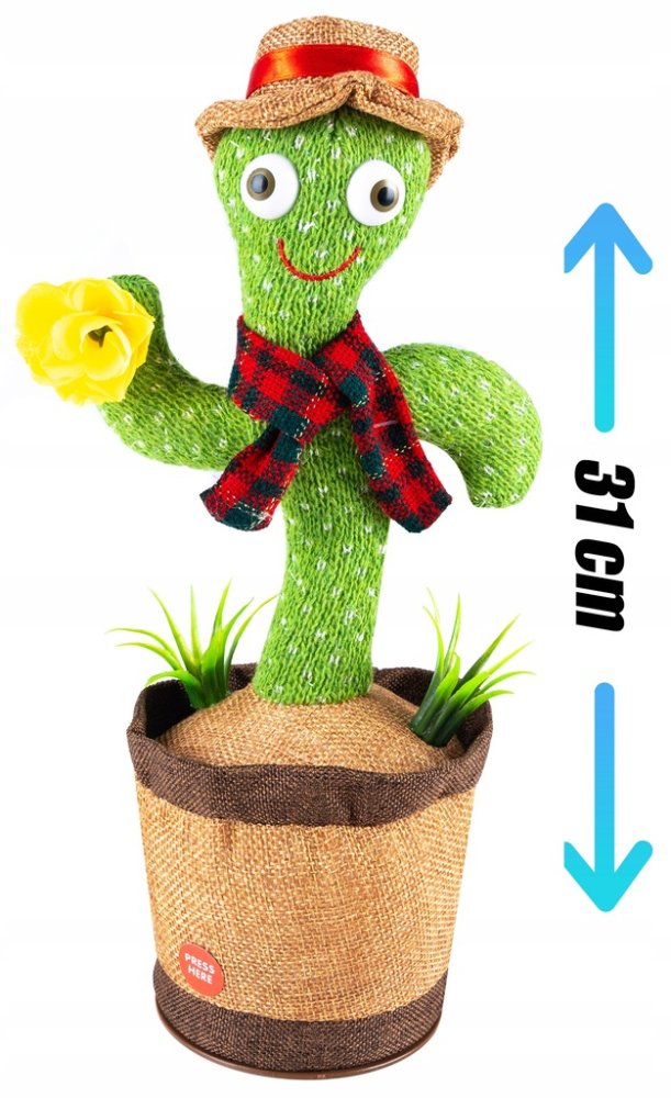 Interactive Dancing Singing Cactus Plush Toy (1)