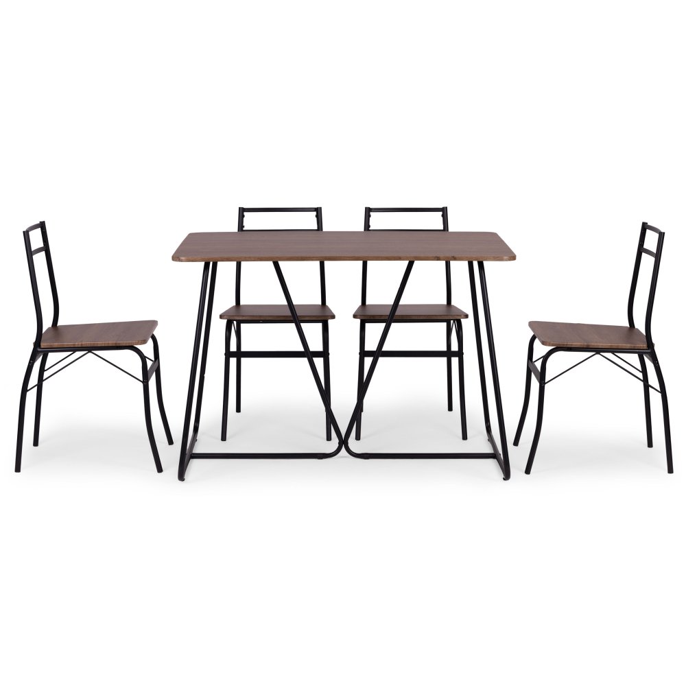 Dining Table Set for 4 ModernHome PARIS 5 Piece Kitchen Table and Chairs (1)