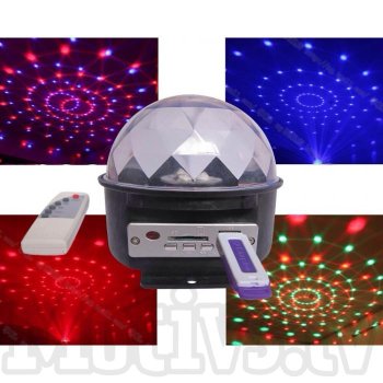 LED Crystal Magic Ball Disco Light
