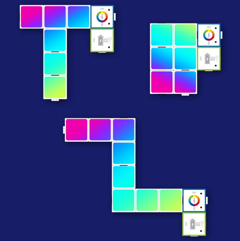 Modular Logic Blocks Smart LED Block Lamp (1)
