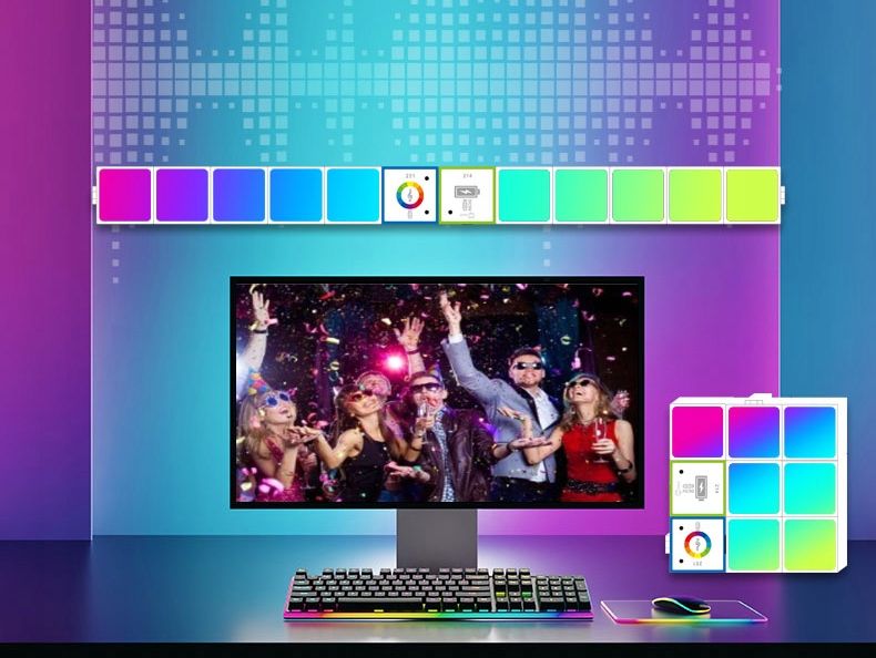 Modular Logic Blocks Smart LED Block Lamp (3)