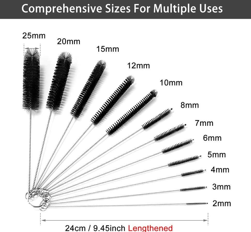 Set of Brushes for Cleaning Coffee Machine Bottles, 10 pcs. (0)