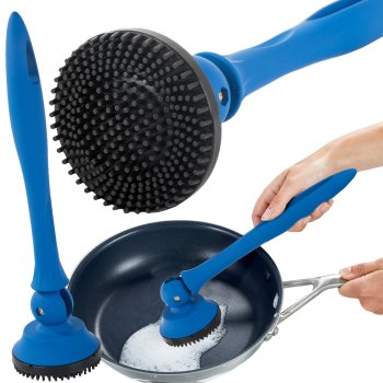 Kitchen dish washer brush for scrubbing pots pans strong
