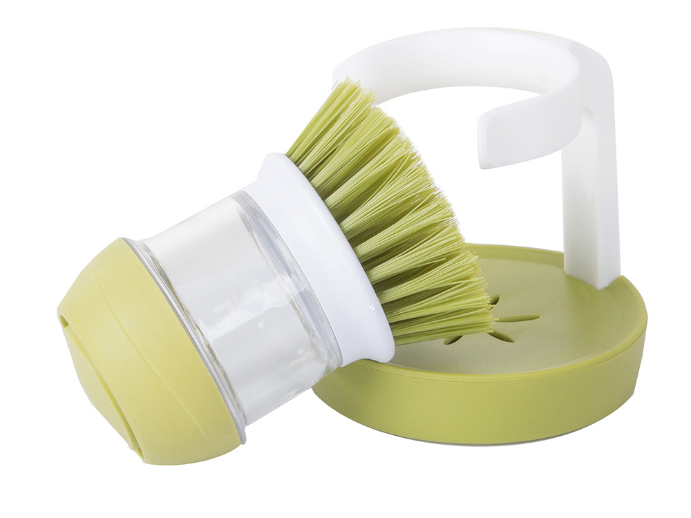 Kitchen Dishwashing Brush with Soap Dispenser, 9.5 x 2.5 cm (3)