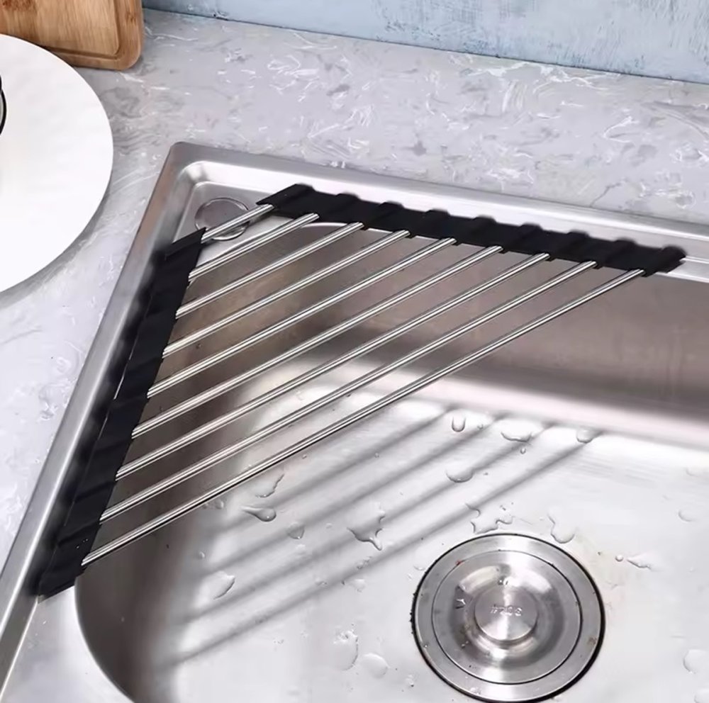 Triangular Drainer Dish Dryer Rack Shelf (1)