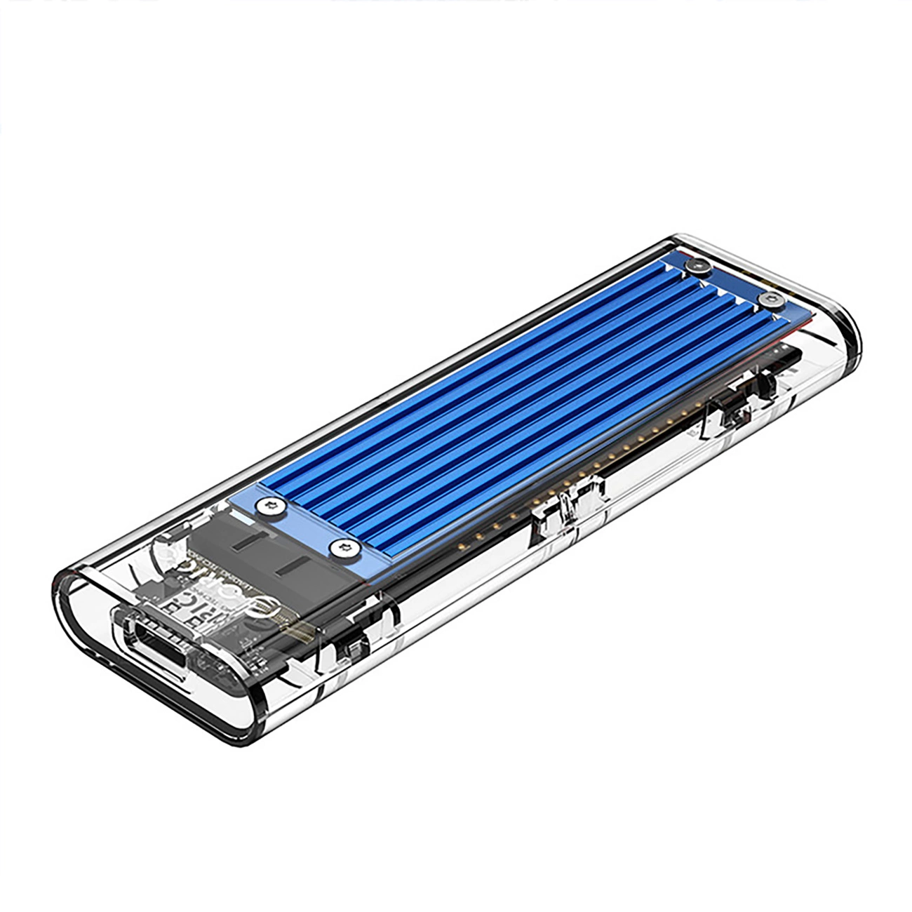 M.2 NVME to USB-C 10Gbps disk bay - blue