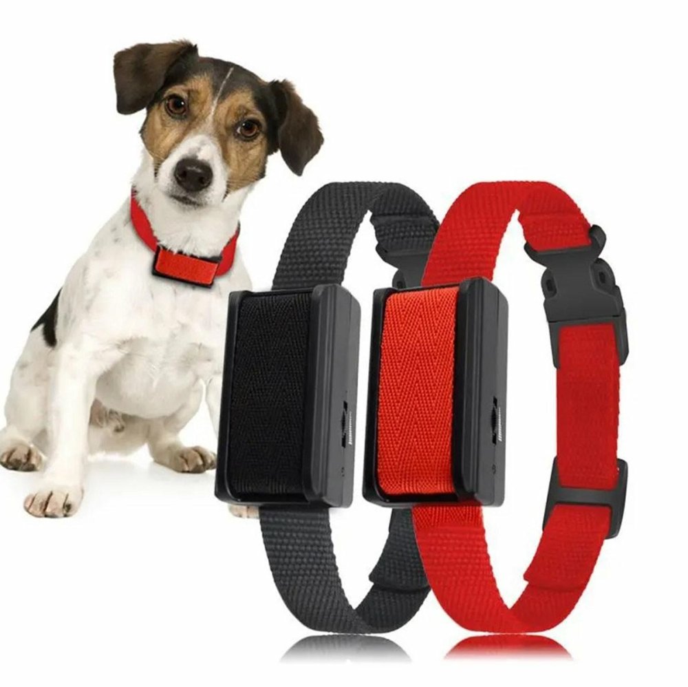 Electric Anti-Bark Dog Training Collar, Red-Black (2)
