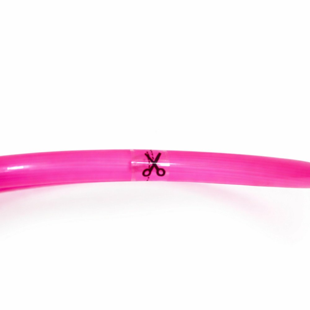 LED Dog Collar Adjustable Light Up Pet Safety Collar, Pink (2)