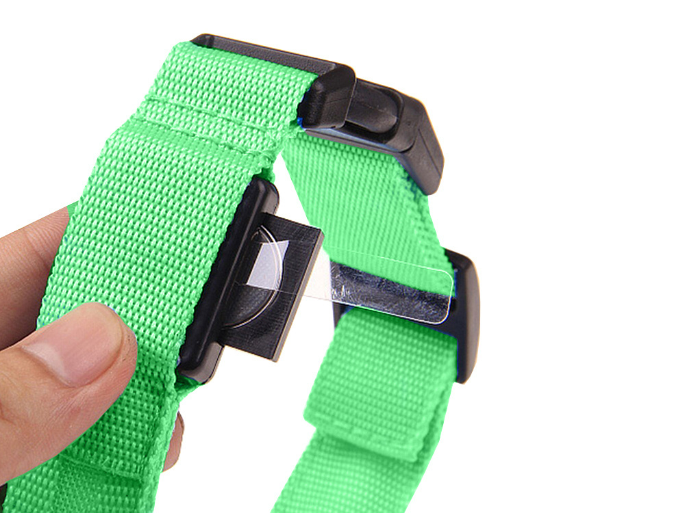 Adjustable Light Up LED Dog and Cat Collar, up to 59 cm, Green (0)