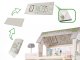 LULILO Wooden Play Dollhouse with Furniture and LED Lightning, 78cm
