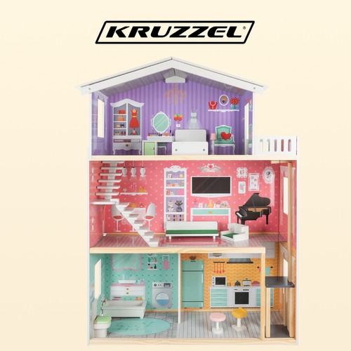 Kruzzel Dollhouse 114 cm (0)