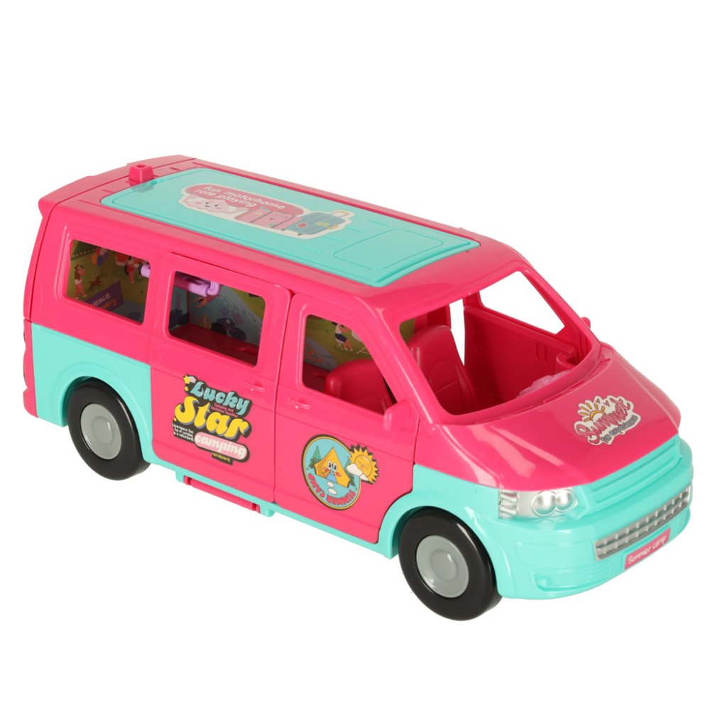 Expandable Doll Camper Van Playset with Doll and Pool Accessories (0)