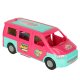 Expandable Doll Camper Van Playset with Doll and Pool Accessories