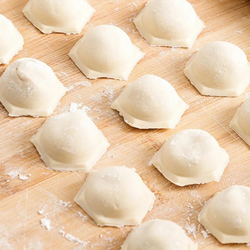 Dumpling Mold, 19 Holes, White, Plastic (2)
