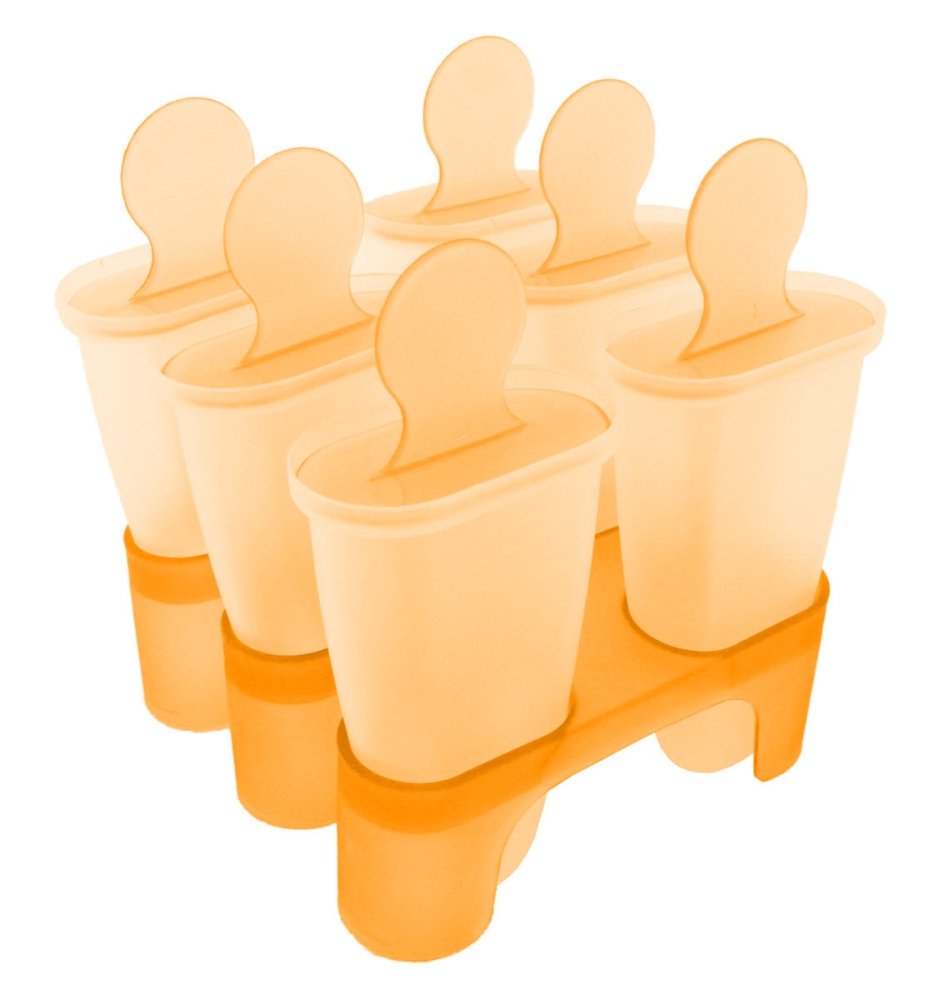 Ice Cream Mold Set with Sticks, 6 pcs, Multicolor, Plastic (0)