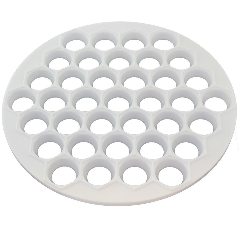 Dumpling Mold, 19 Holes, White, Plastic (0)