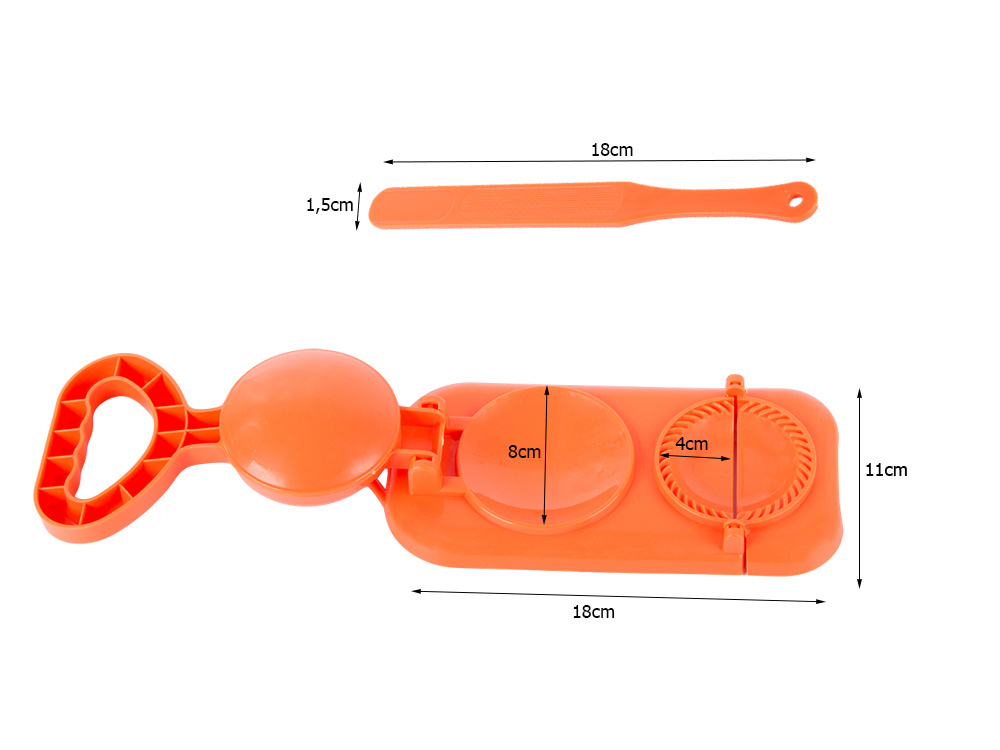 Dumpling Mold with Dough Press, 8 cm, Different Colors (3)