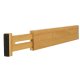 Drawer Organiser Adjustable Bamboo Separator 34-43.5cm, 1 Piece