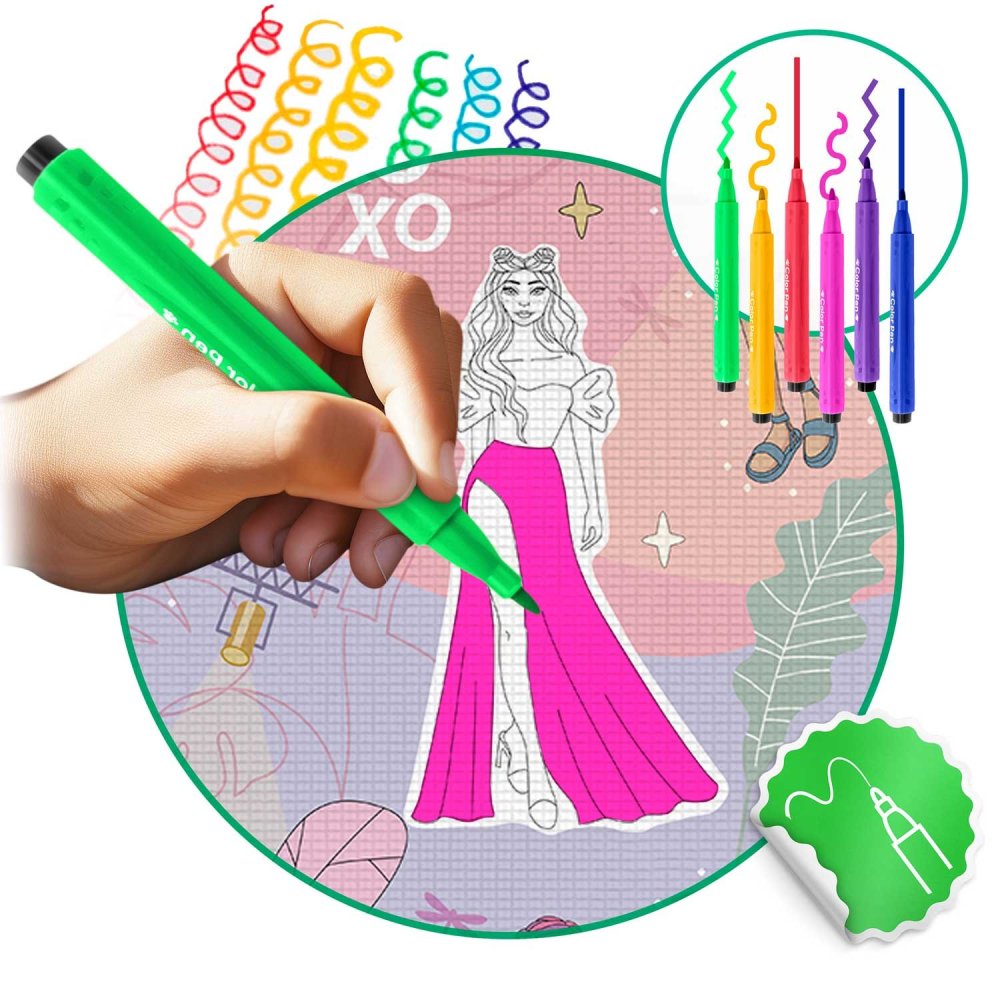 Washable Coloring Mat, XXL, 200x120 cm (Ricokids RK-343) (1)