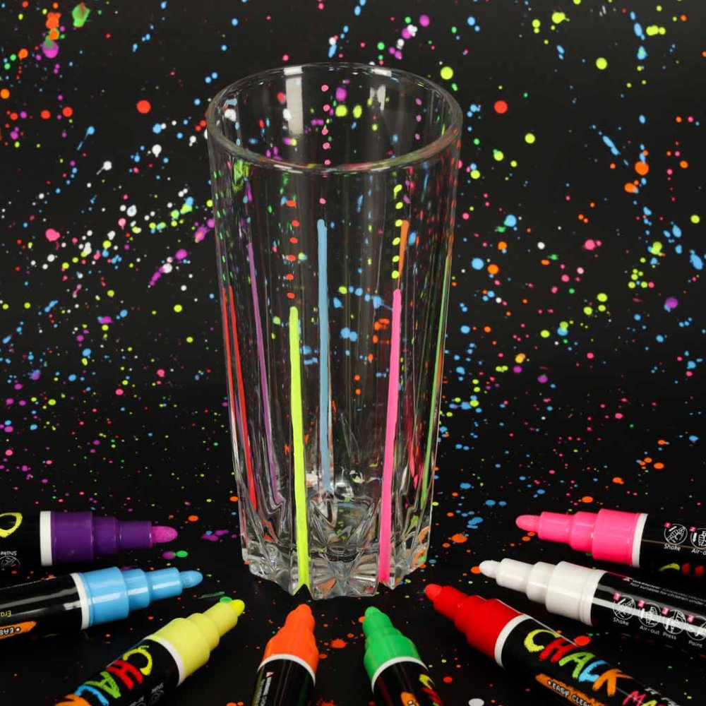 Chalk Markers for Drawing on Glass Ceramics Chalkboards, 8 Pcs (0)
