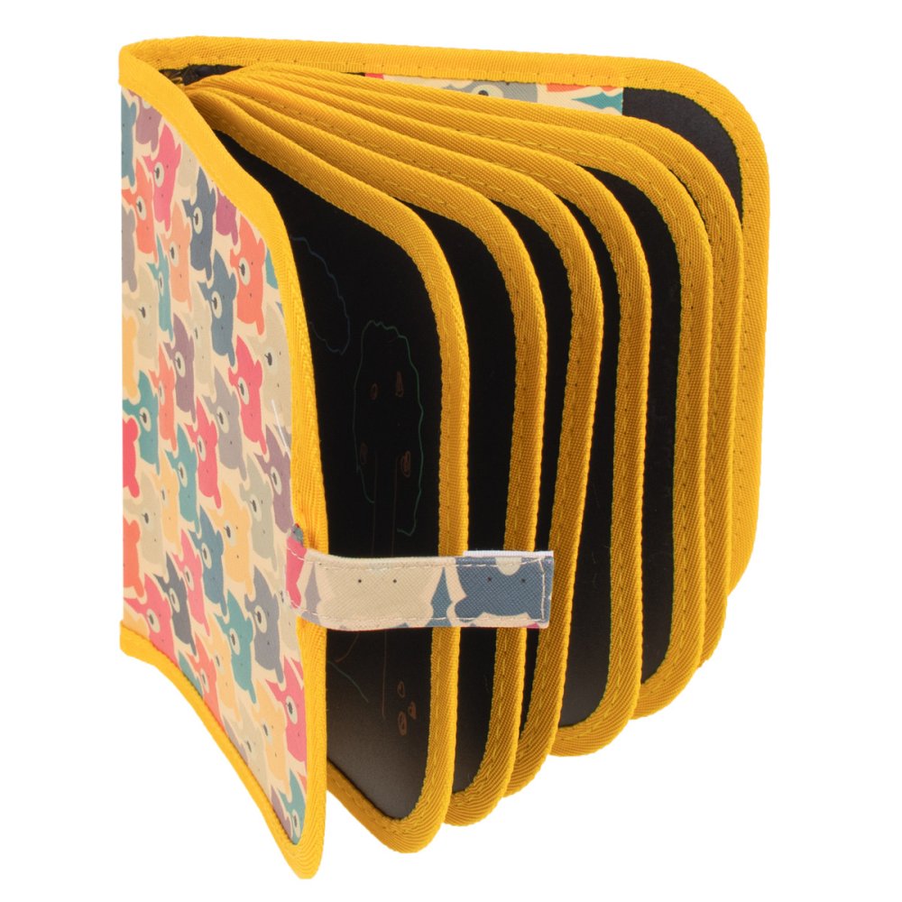 Kids Soft Drawing Album Notebook Board + 12 Markers, Yellow (3)