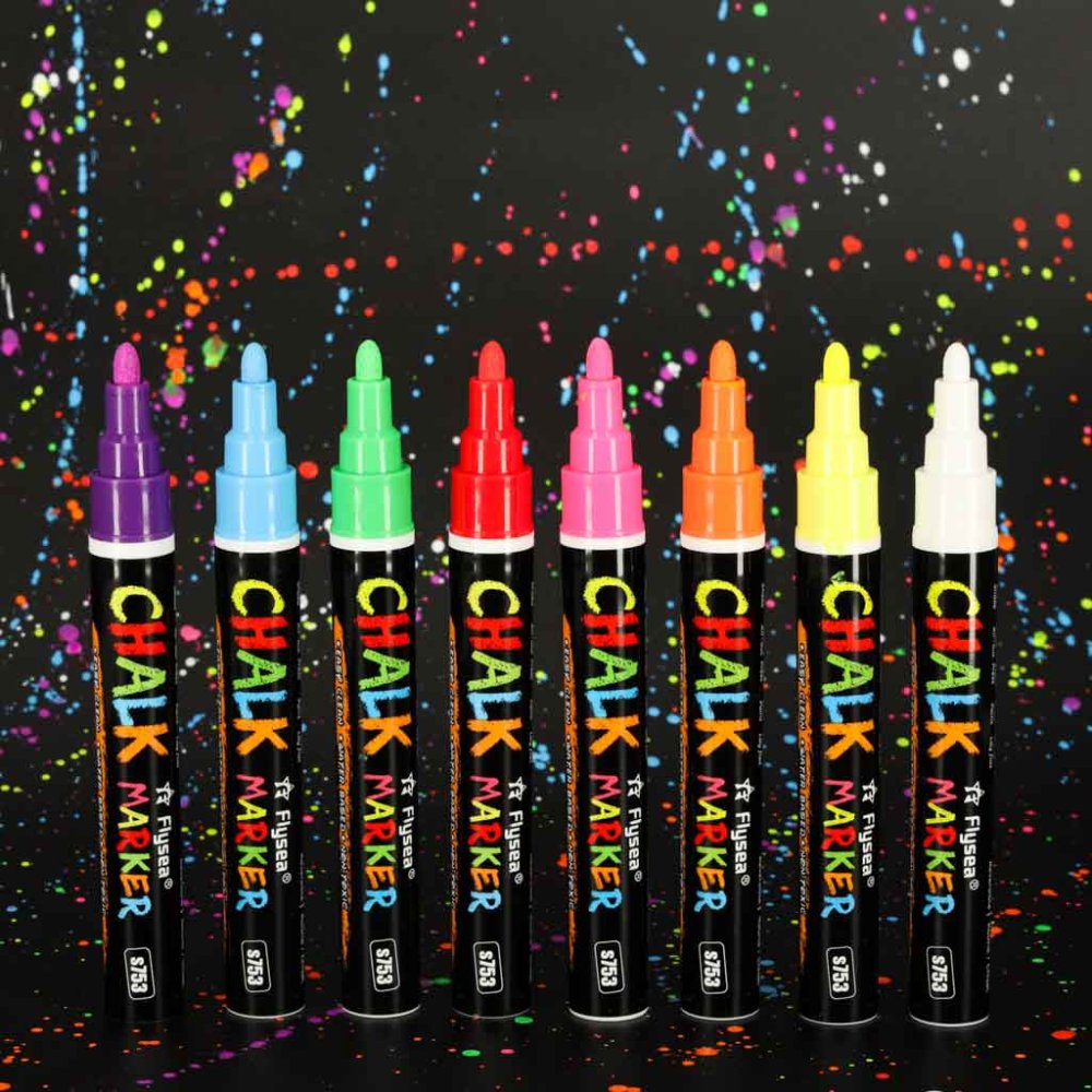 Chalk Markers for Drawing on Glass Ceramics Chalkboards, 8 Pcs (5)