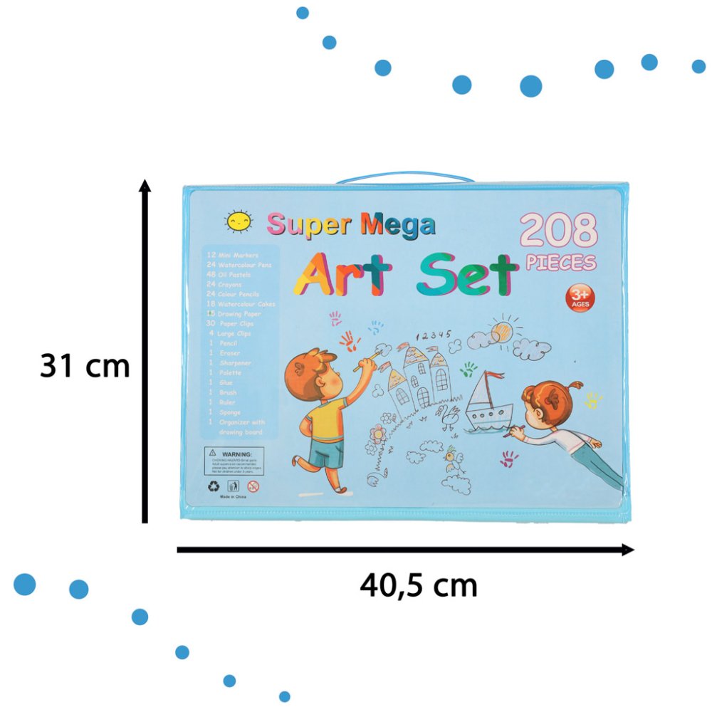 Paint art set in a case 208el blue (1)