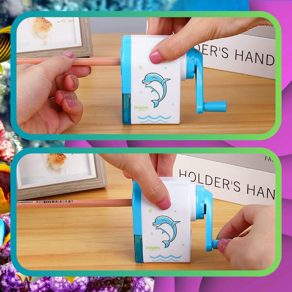 Manual Mechanical Pencil Sharpener Nicekids, Blue (5)