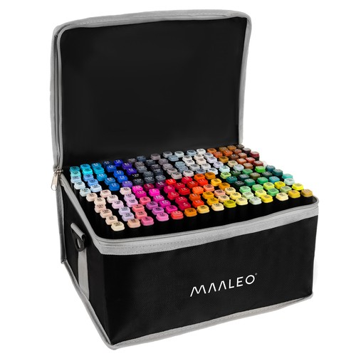 Double-Sided Markers Maaleo 24101, Set of 168 Pcs (4)