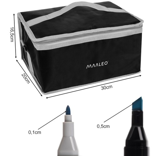 Double-Sided Markers Maaleo 24101, Set of 168 Pcs (10)