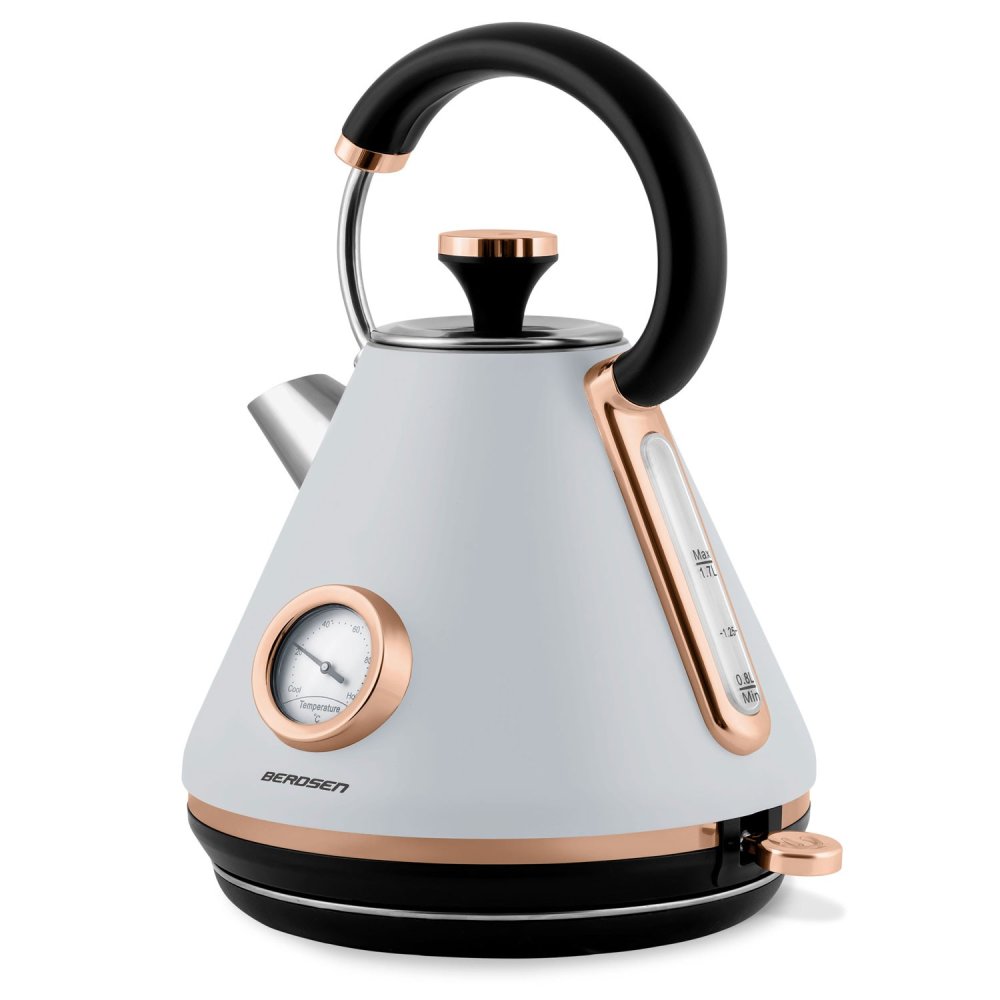 Berdsen BD-701 Electric Kettle with Thermometer, 1.7 L, Grey (3)