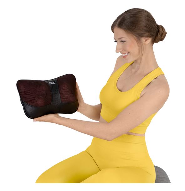 4FIZJO SHIATSU ULTRA+ Heated Neck Massage Cushion Pillow Body Massager, Brown (3)